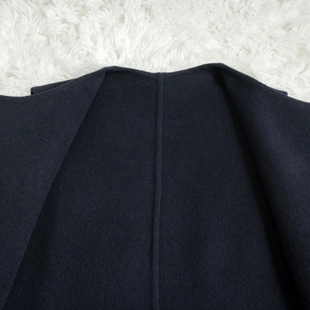 Deuxieme Classe ウールアンゴラ ロングベスト 38 ネイビー