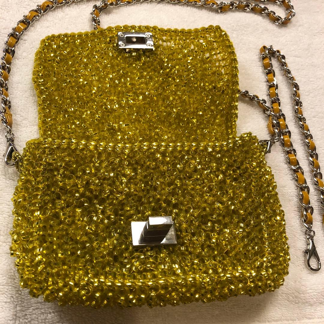 ANTEPRIMA ルッケットイエロービーズ パーティーバッグ