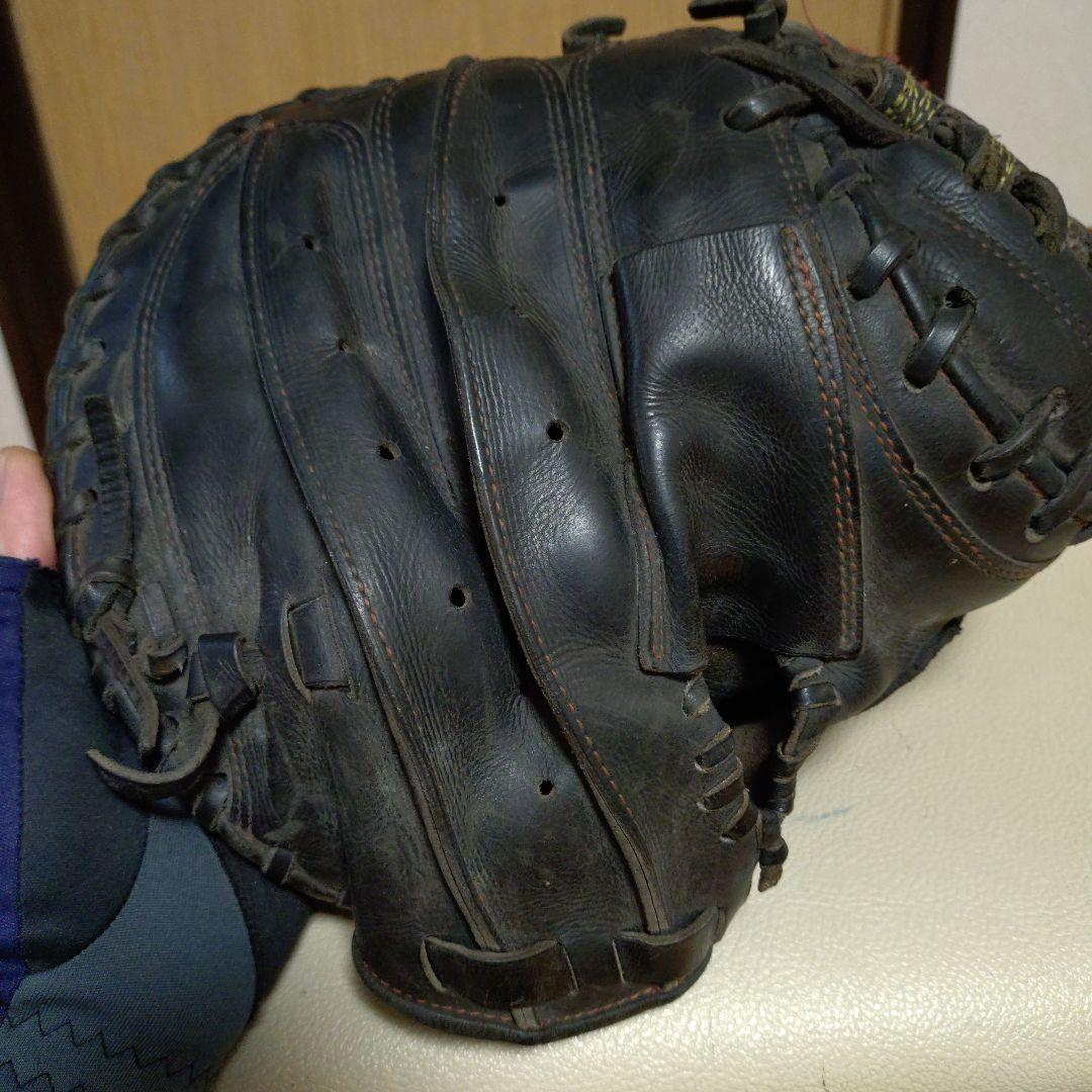 ミズノプロオーダー　一般硬式用キャッチャーミット　補修あり