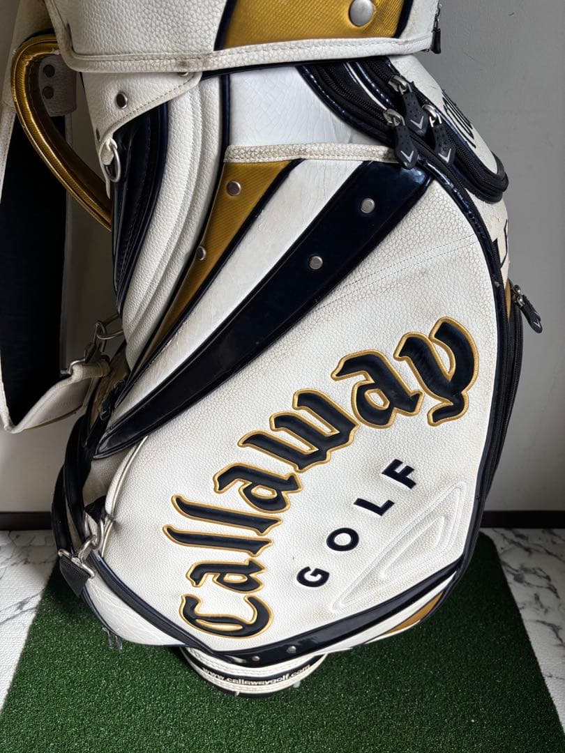 Callaway キャディバッグ ホワイト/ゴールド