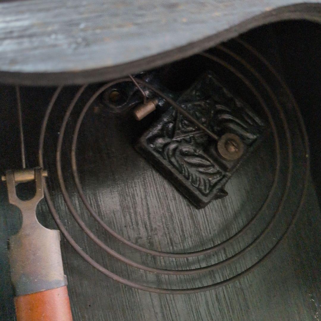 明治時計　ジャンク品　大型　振り子時計 　古時計　昭和レトロ　ゼンマイ時計