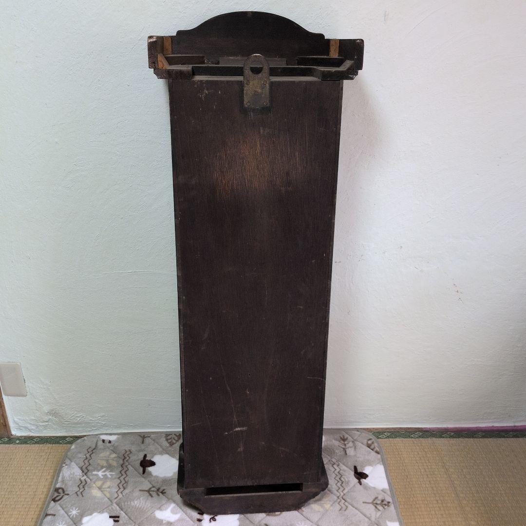 明治時計　ジャンク品　大型　振り子時計 　古時計　昭和レトロ　ゼンマイ時計