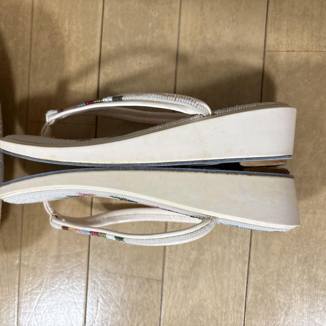 和装小物　ビーズバッグ　サンダル　ハンドバッグ　がま口　花柄