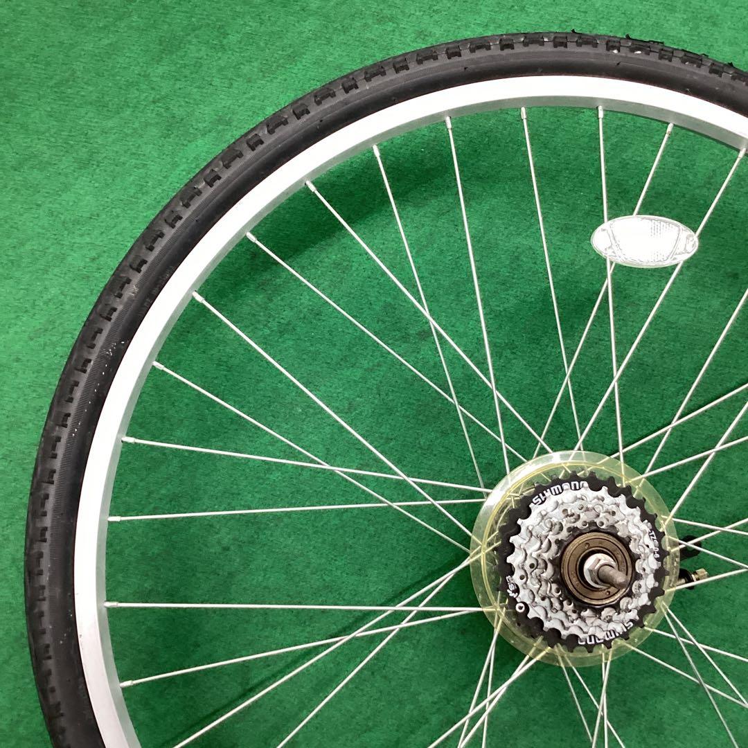 アルミリム　後輪　700x42C 外装6段 タイヤ付 ウエルビー ON