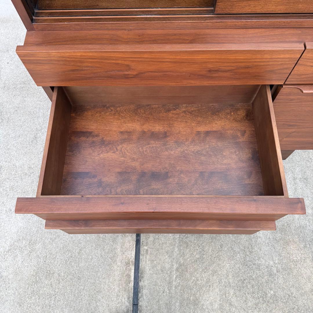 美品 BIS ビス 北欧風 ウォールナット ガラス扉 食器棚 購入価格20万