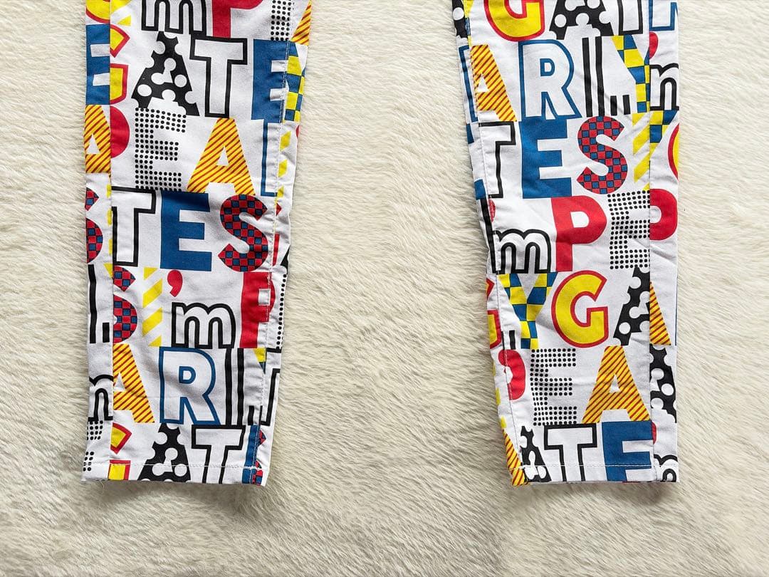 パーリーゲイツ　PEARLY GATES ゴルフ　カラフルロゴ　総柄 パンツ　0