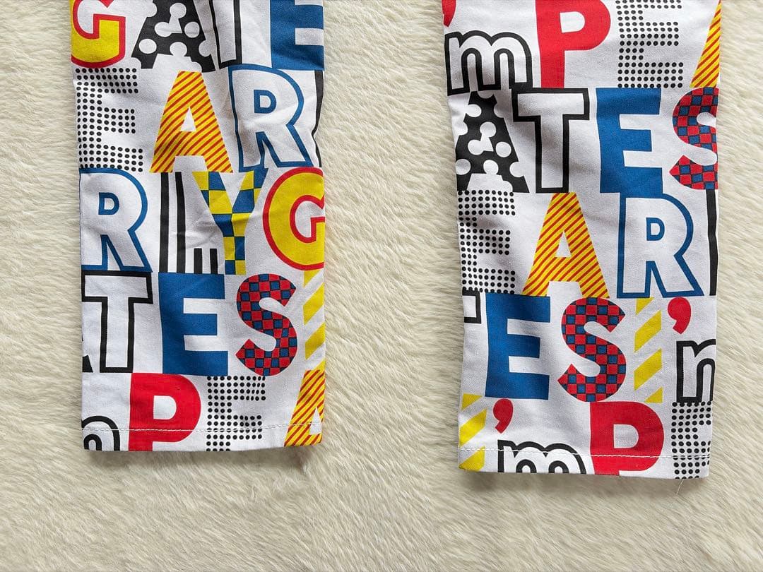 パーリーゲイツ　PEARLY GATES ゴルフ　カラフルロゴ　総柄 パンツ　0