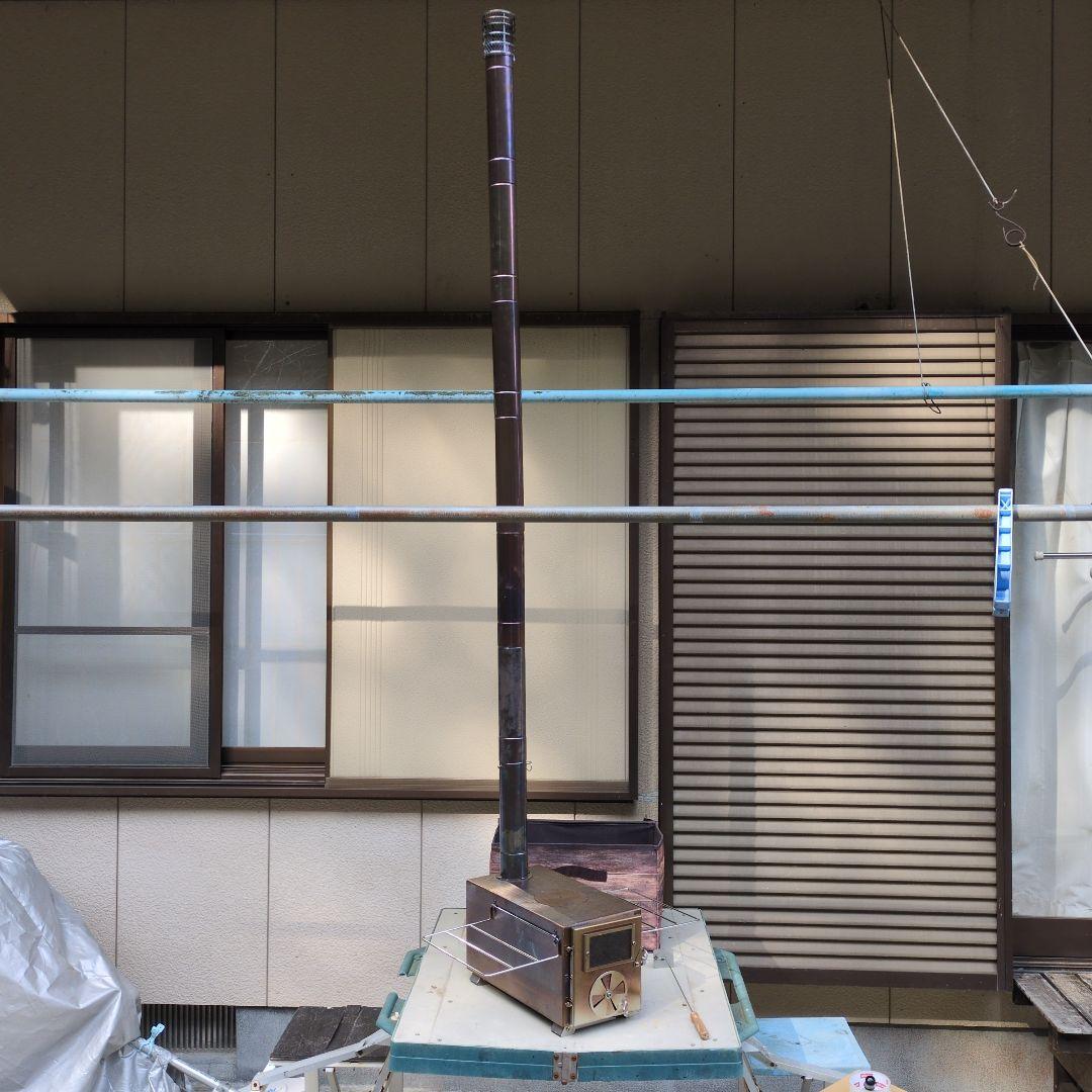 耐熱ガラス窓付きミニ薪ストーブ