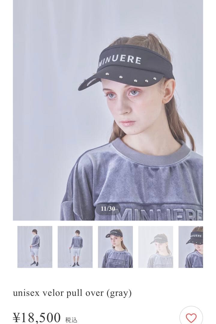 minuereミヌエール 男女兼用 トップス黒