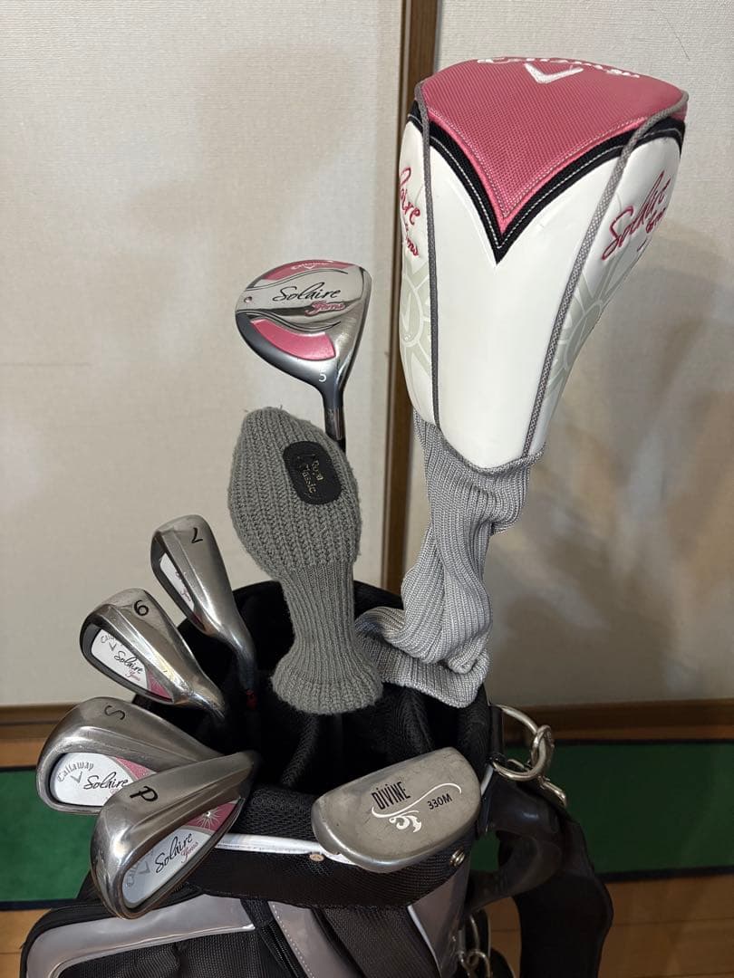 おまけキャロウェイバッグ付　ソレイユ　レディース　ゴルフクラブセット