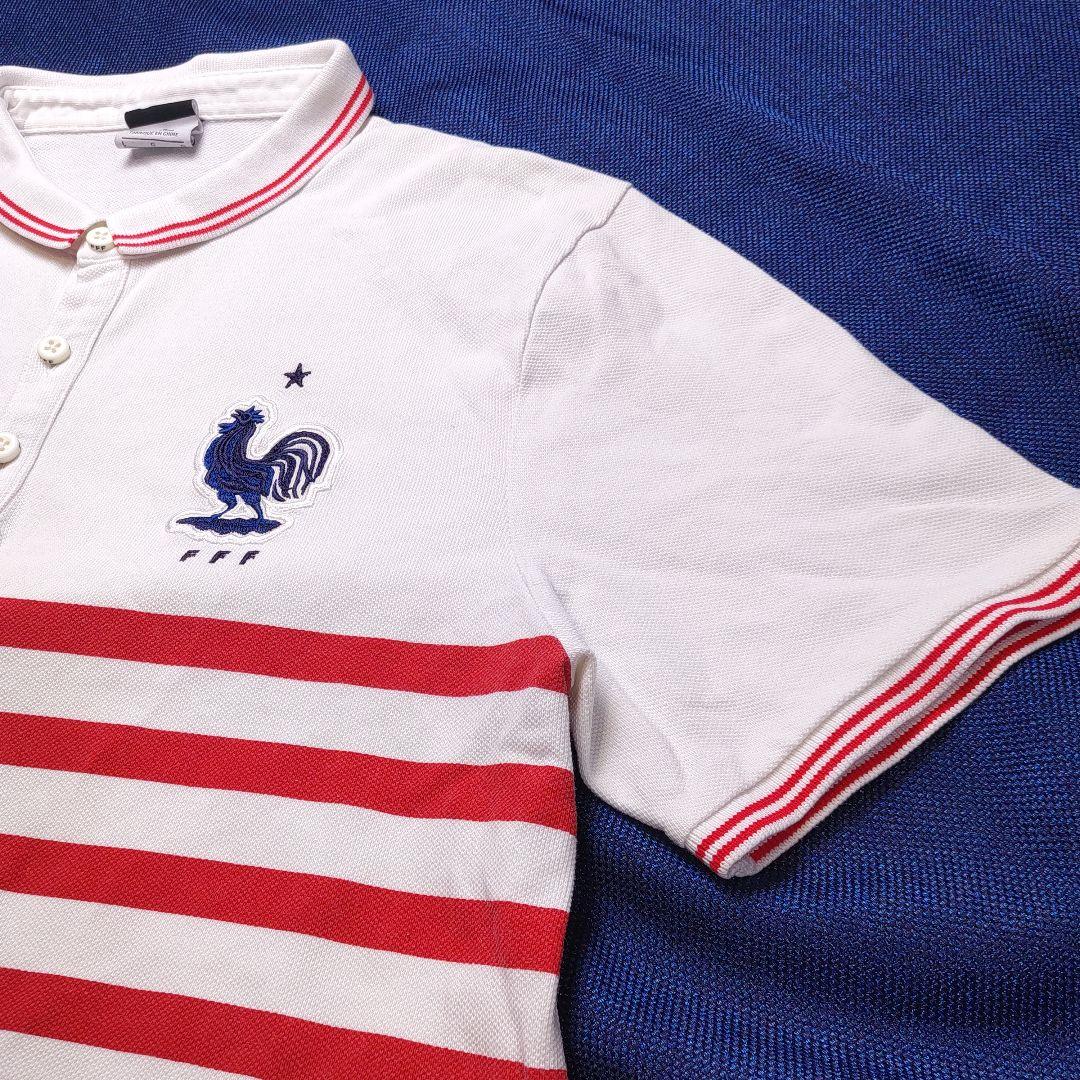 ナイキ NIKE　ポロシャツ　Lサイズ　サッカー　フランス代表 ボーダー
