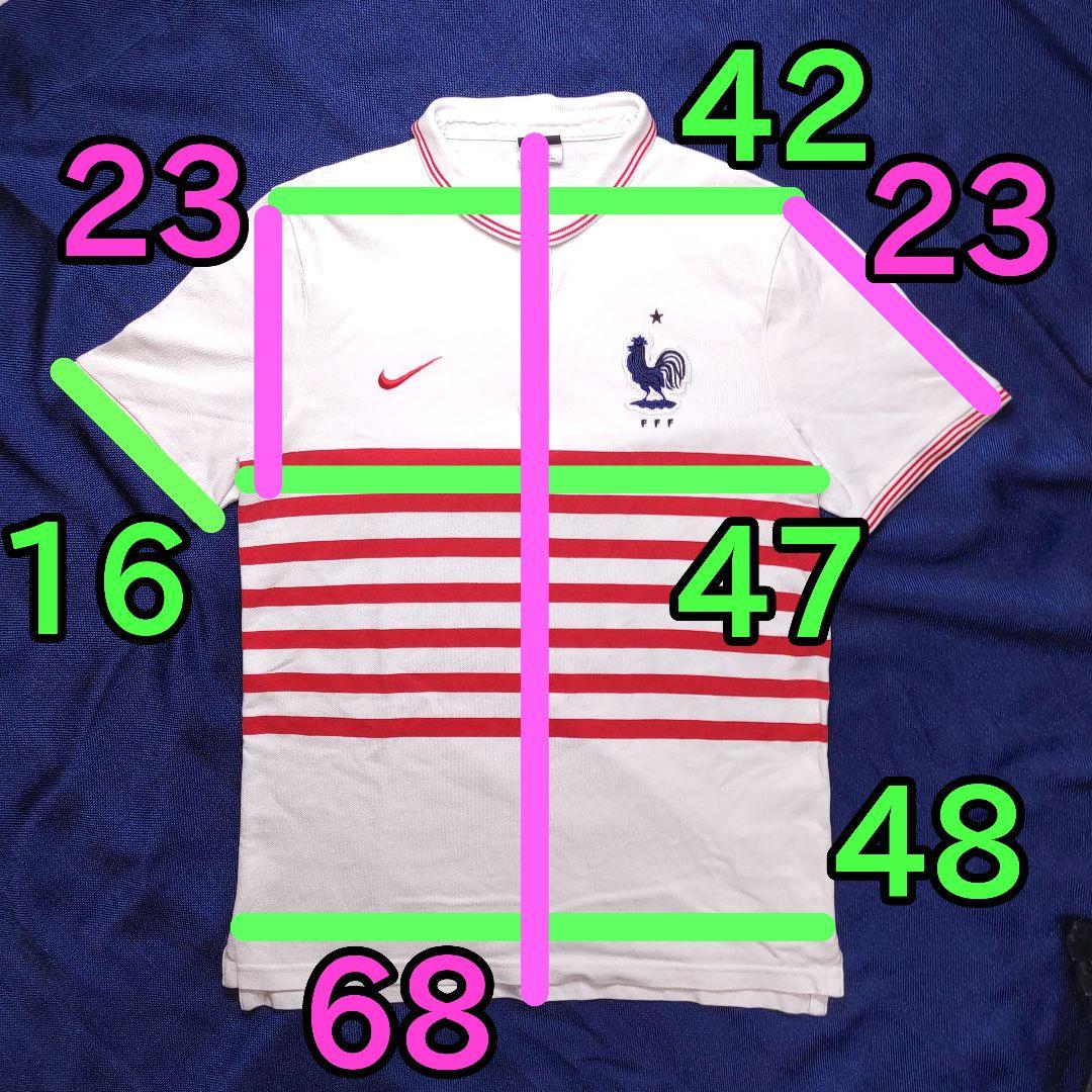 ナイキ NIKE　ポロシャツ　Lサイズ　サッカー　フランス代表 ボーダー