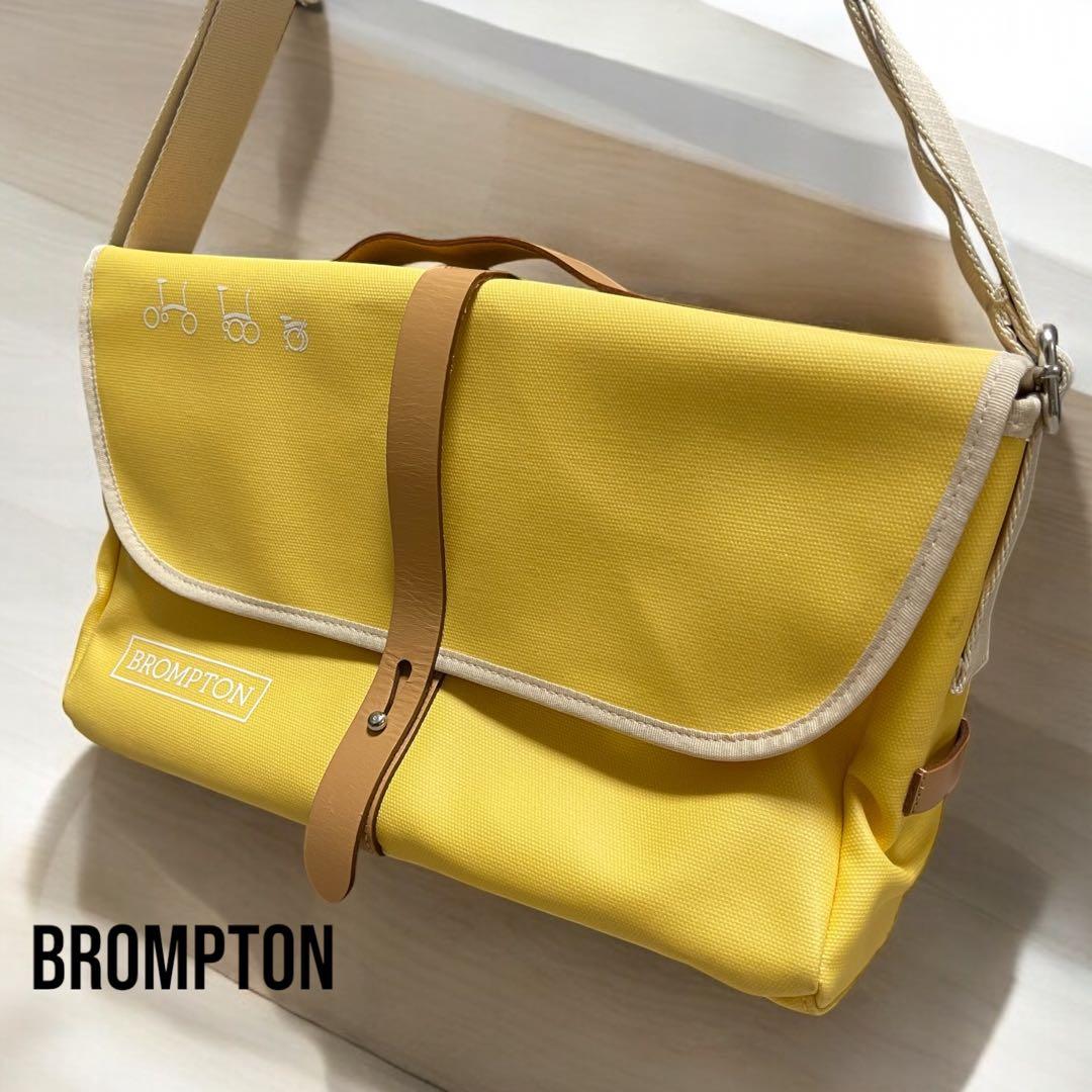 美品　BROMPTON 「ブロンプトン」 フロントバッグ　イエロー