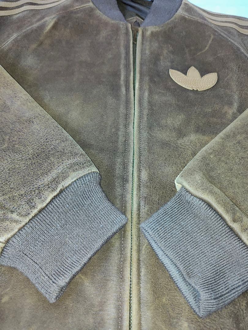 アディダス 激レア ヴィンテージレザージャケット　80s RANDMC　革ジャン