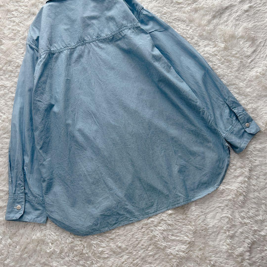 23SS Plage プラージュ ダンガリーシャツ ライトブルー ゆったり