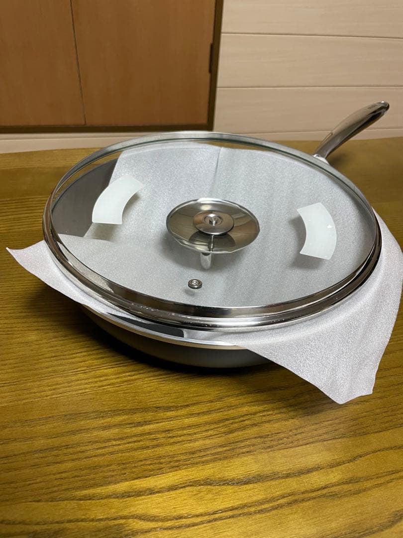 アサヒ軽金属　かるパン　軽量29cmフライパン ガラス蓋付き