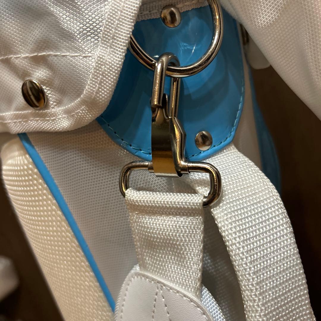 WORLD EAGLE スタンド式キャディバッグ ホワイト/ブルー