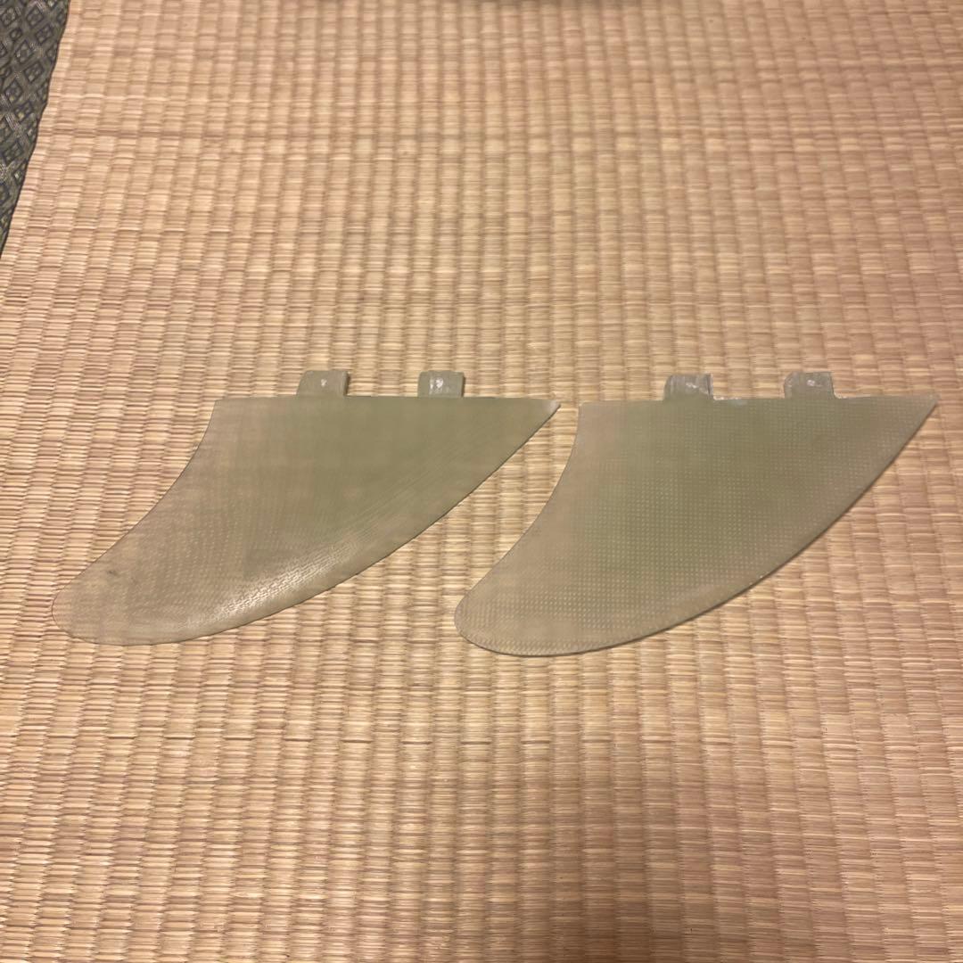 サーフボードフィン クライム　純正フィン　クリア　ツインフィン