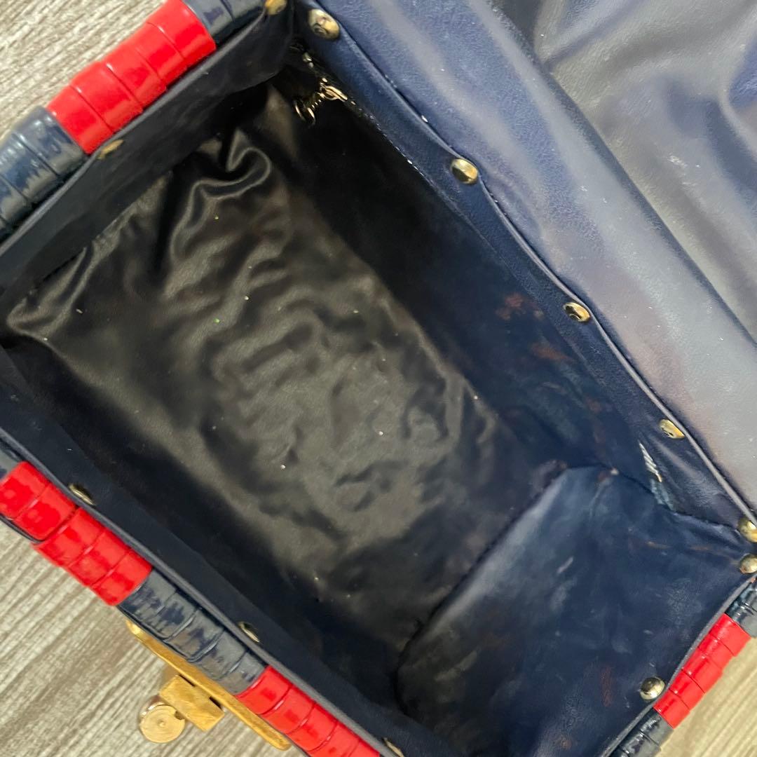 ヴィンテージ ミッドセンチュリー モード BOXバッグ ボックス型バッグ