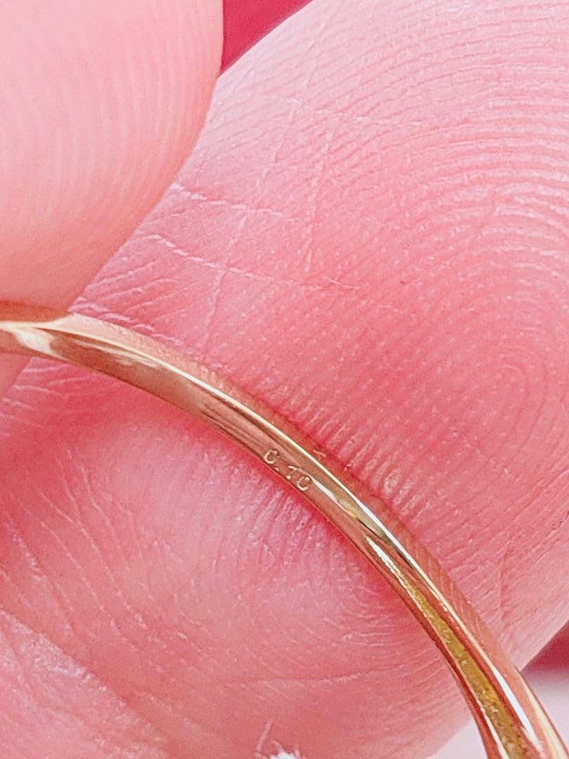 2026年 新作 未使用品 k18 天然ダイヤモンド リング