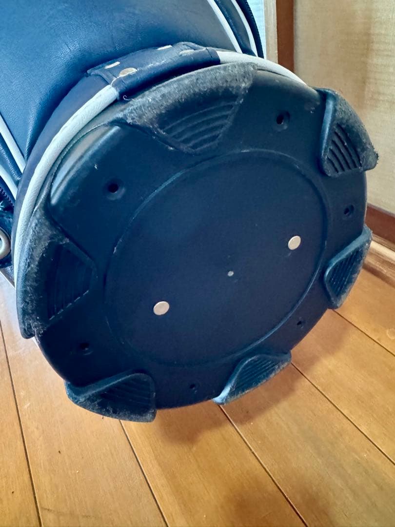 Admiral キャディバッグ ネイビー/ホワイト　ゴルフ 9.5