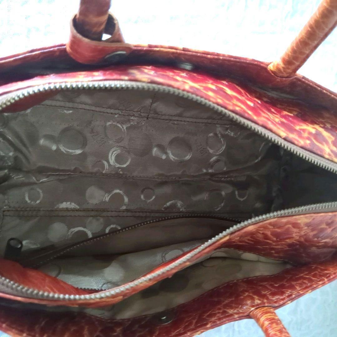 IBIZA/イビザ　希少✨️　オーストリッチ　特殊染め加工　バッグ