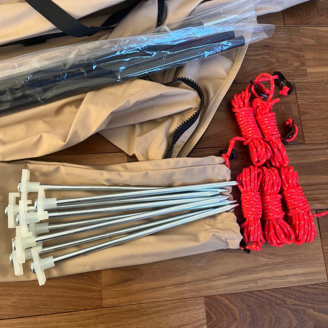 未使用 VASTLAND ポップアップシールド タン キャンプ アウトドア