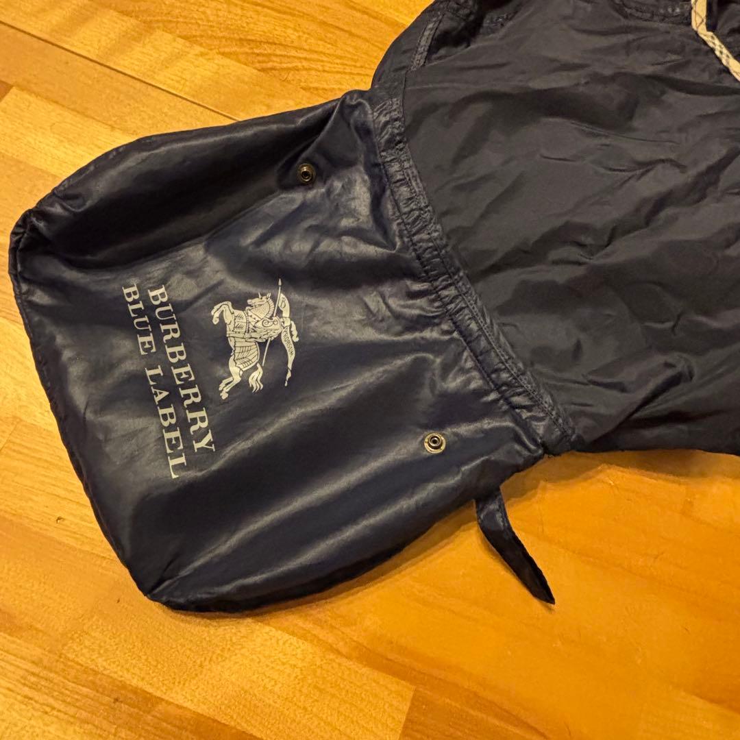 BURBERRY BLUE LABEL ネイビー レインコート　M