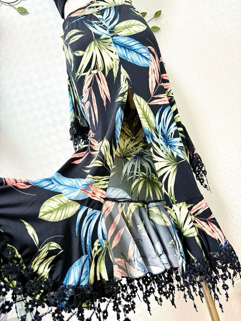 社交ダンス★新品★ドレス★2点セット★スカート★胸パット付ブラトップ