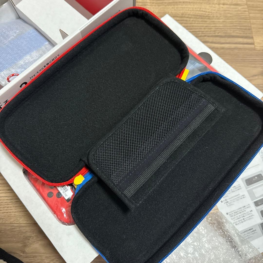 Nintendo Switch マリオレッド 本体 ケース付き 外箱 おまけ付き
