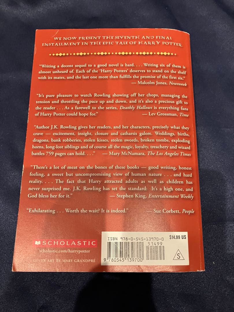 ハリーポッターUS版1〜５・７巻ボックスセット（ペーパーバック）