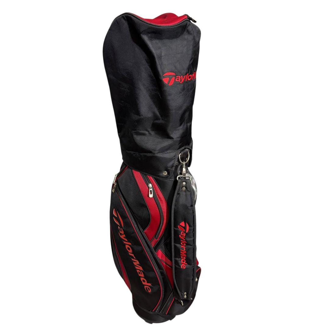 【即日発送】TaylorMade キャディバッグ 5分割 赤黒 ゴルフ 2238