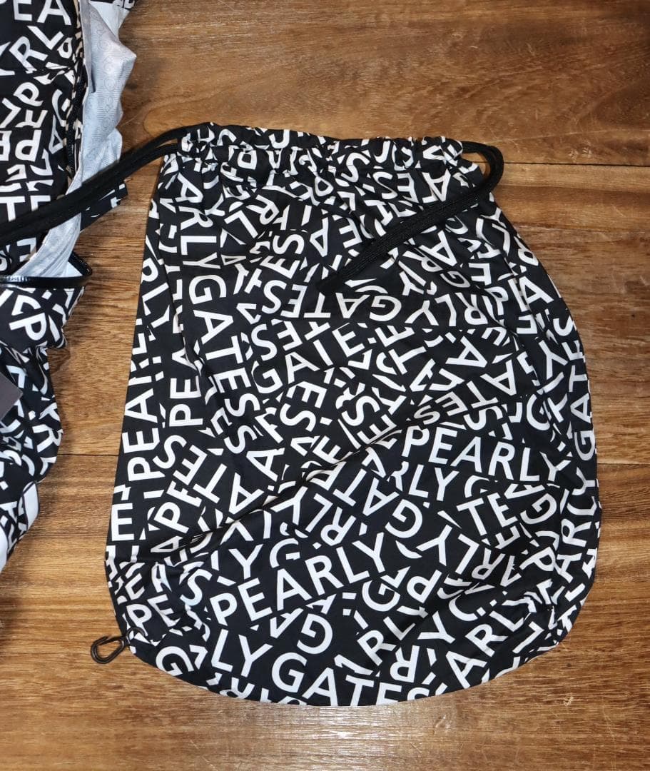 新品 パーリーゲイツ CRAFTEVO レインコート ロゴ＆千鳥柄 (2) Ⓗ