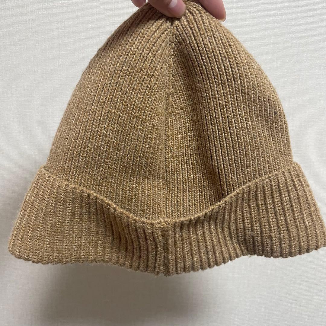 POLO ベア リブニット ビーニー 茶色