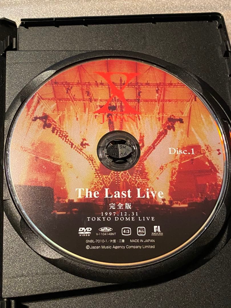 X JAPAN/The Last Live 完全版 DVD ２枚組