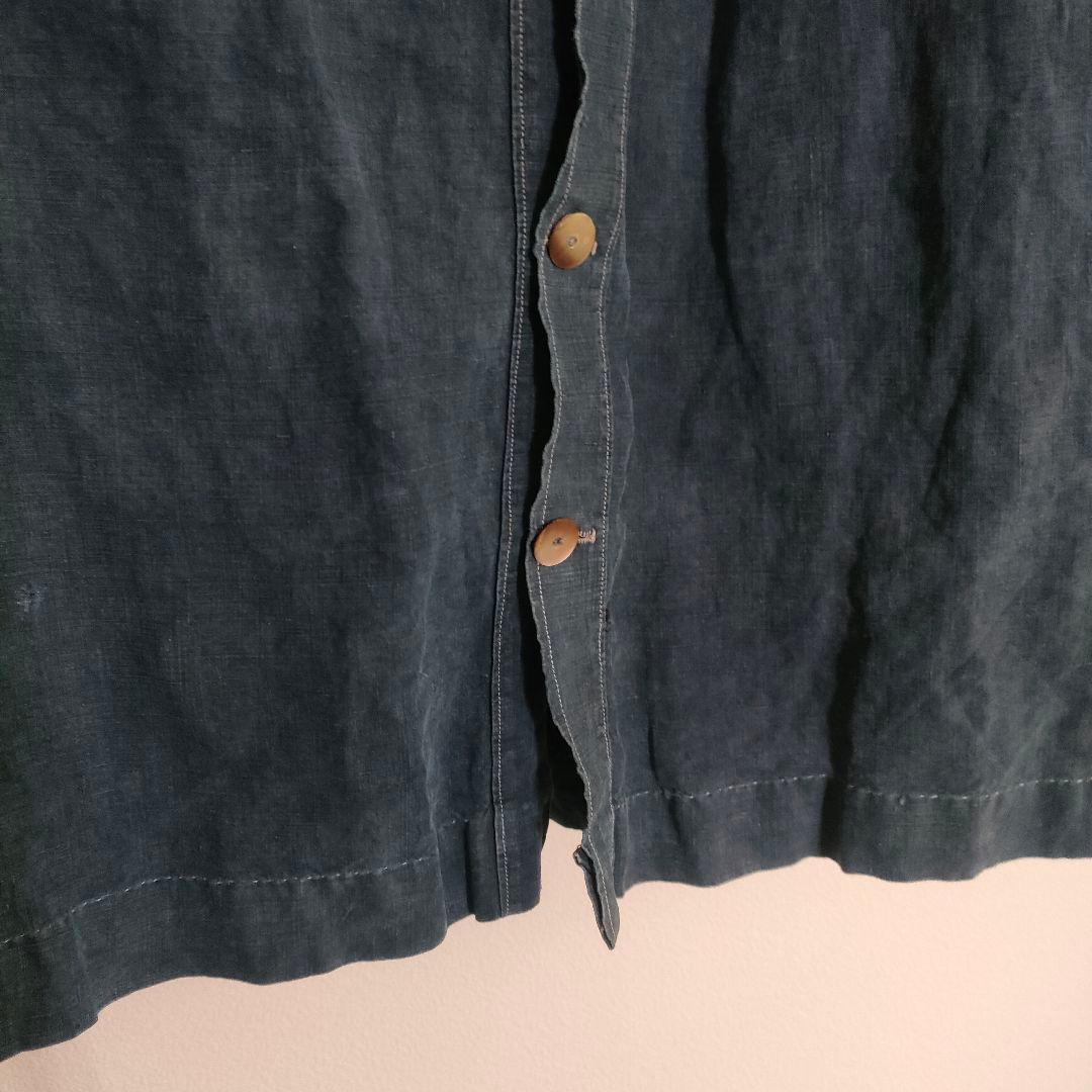 ジャケット・アウター 1910s biaude full open indigo linen