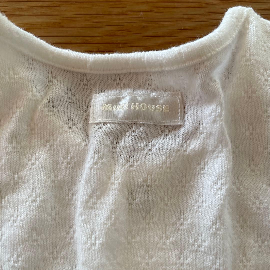 MIKI HOUSE ベビードレスとボンネットセット