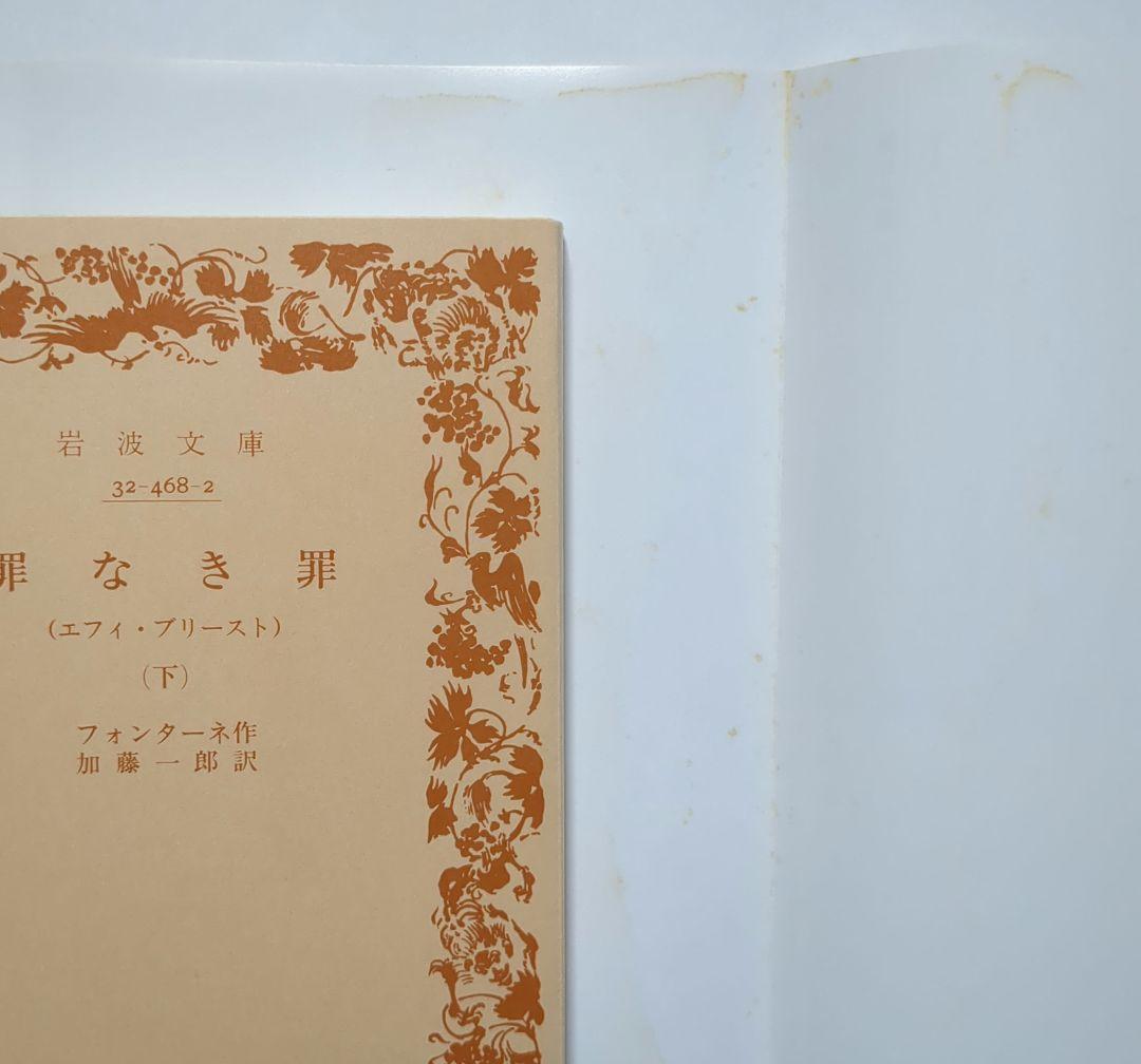 フォンターネ 罪なき罪 上・下 迷路 岩波文庫 全3冊セット