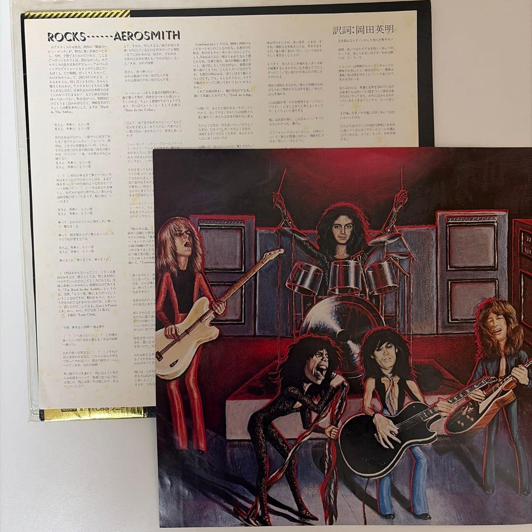 帯付レコード2枚セットROCKS / LIVE BOOTLEGエアロスミス LP