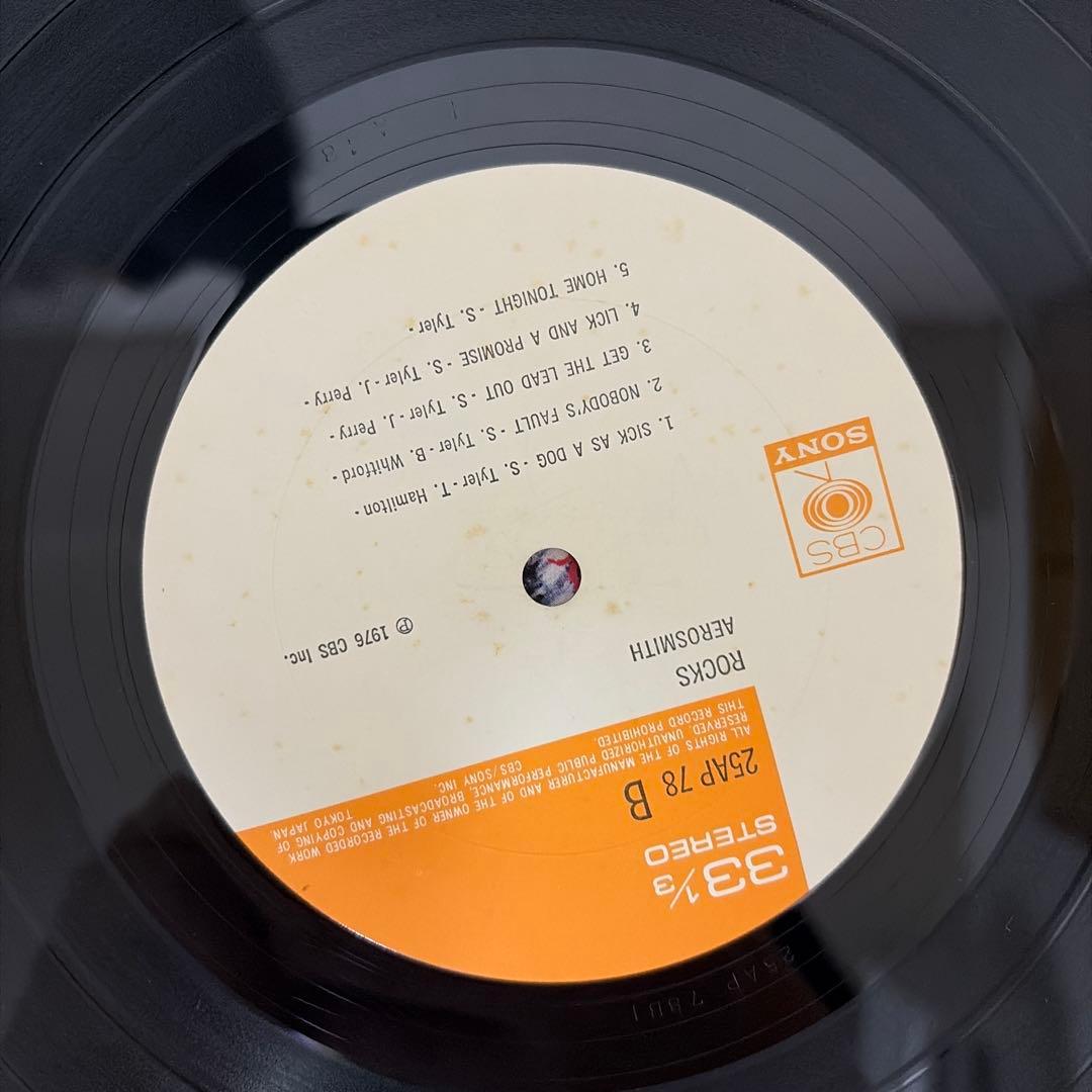 帯付レコード2枚セットROCKS / LIVE BOOTLEGエアロスミス LP