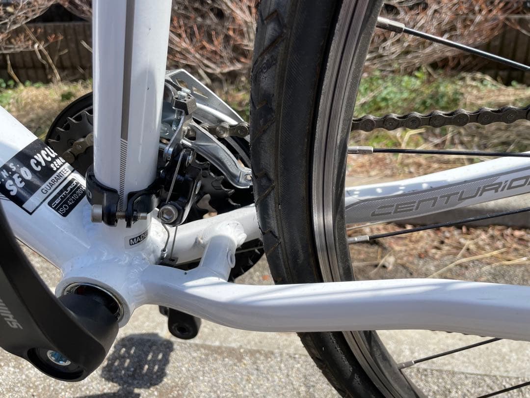 きりたんぽぽ【】センチュリオン クロスライン 30r クロスバイク 白