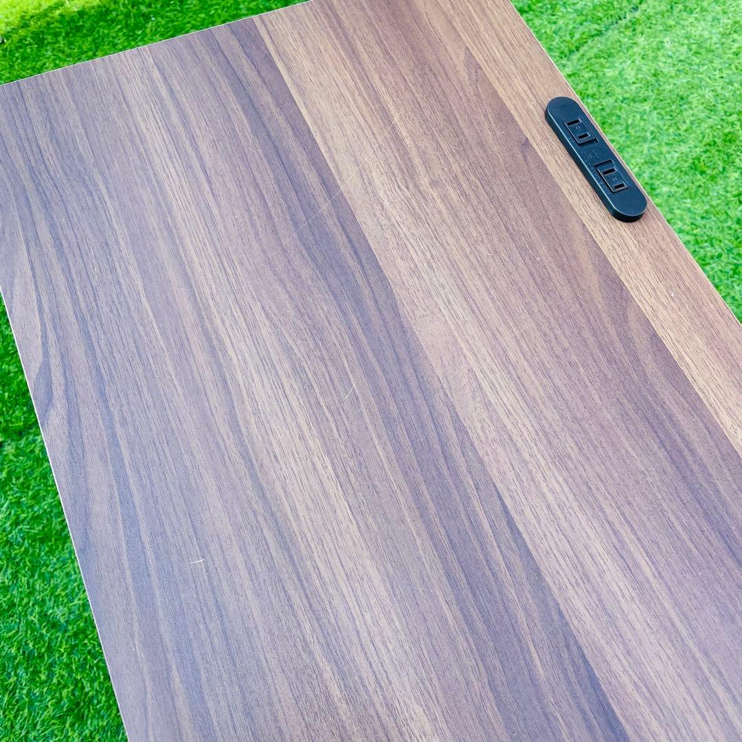 【コンセント付】デスク120cm 棚付き PC机