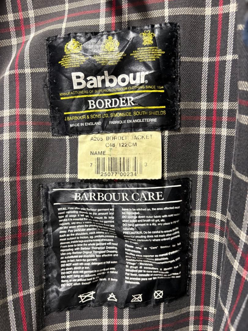 T*&様 【90's】BARBOUR Border コート