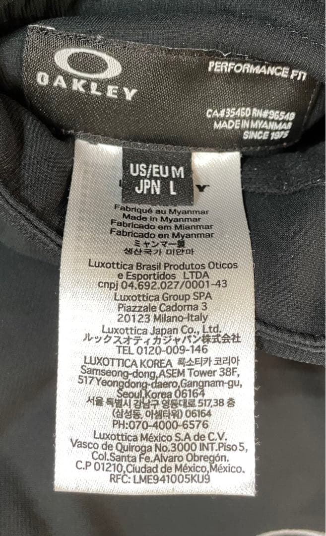 oakley オークリー　防寒防風ゴルフパンツ　リバーシブル　裏起毛　メンズL