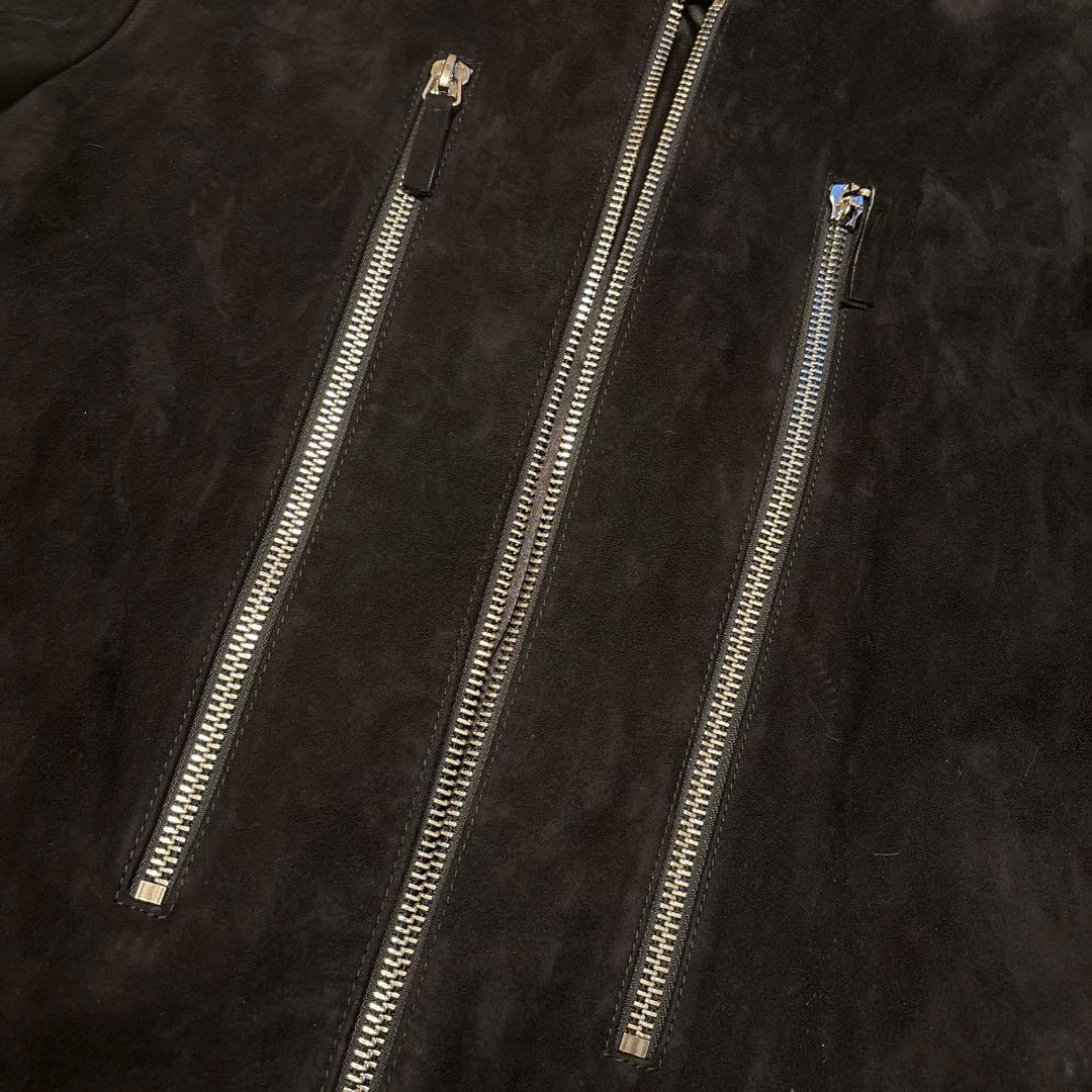 【超美品】【匿名配送】 EMPORIOARMANI スウェード　レザーライダース