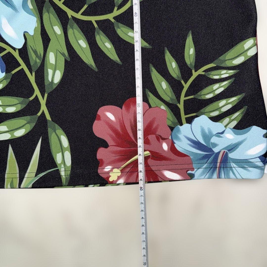 MARK & LONA フラワープリント ノースリーブシャツ【４０】