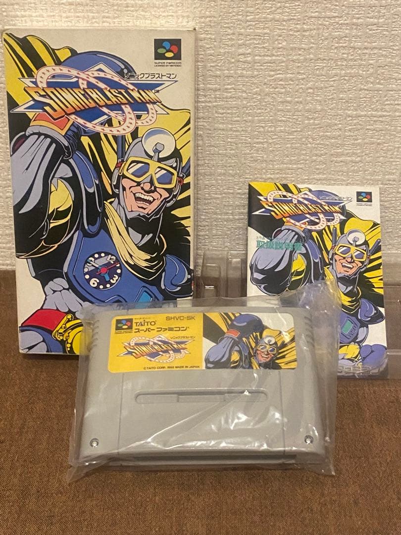 ソニックブラストマン (スーパーファミコンソフト)箱・説明書有り