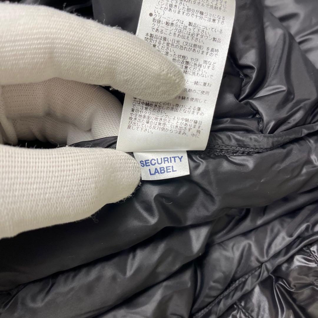 【極美品】MARK & LONA ダウンベスト スカル ワッペン 黒 ゴルフ