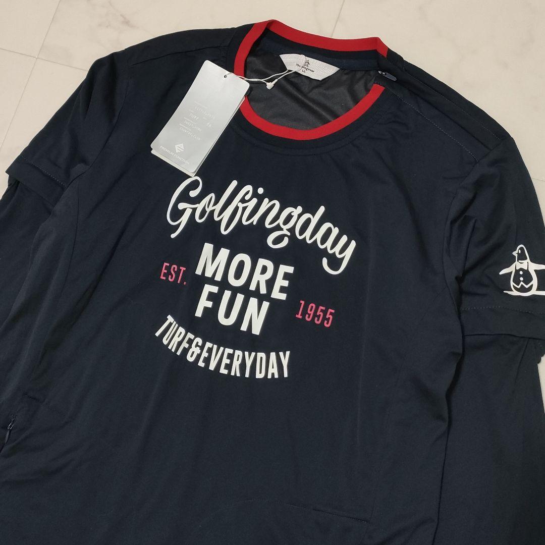 【新品タグ付】マンシングウェア　2way　スニードジャック　ストレッチ　紺　LL