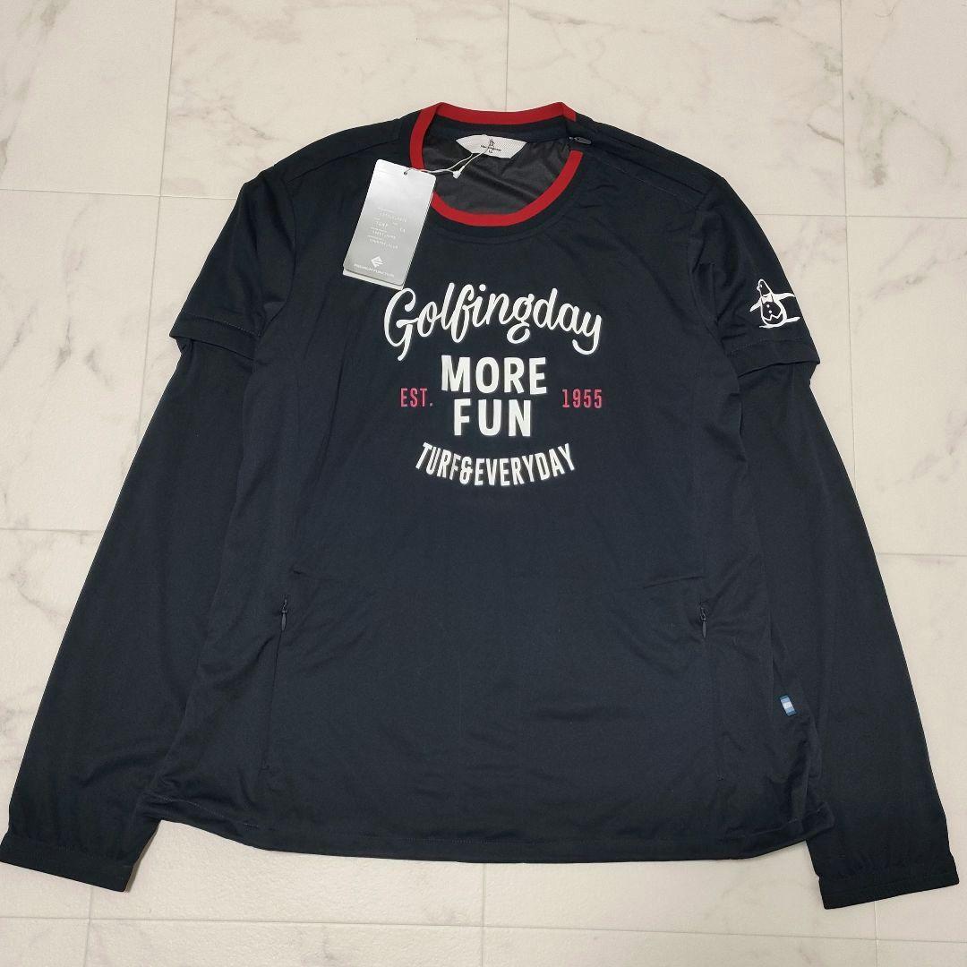 【新品タグ付】マンシングウェア　2way　スニードジャック　ストレッチ　紺　LL